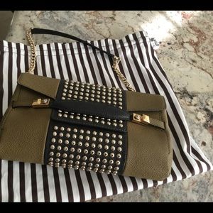 Henri Bendel”The Carlyle”Studded Collection clutch